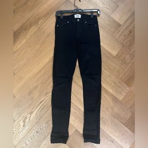 Paige verdugo black ultra stretchy skinny jeans 27